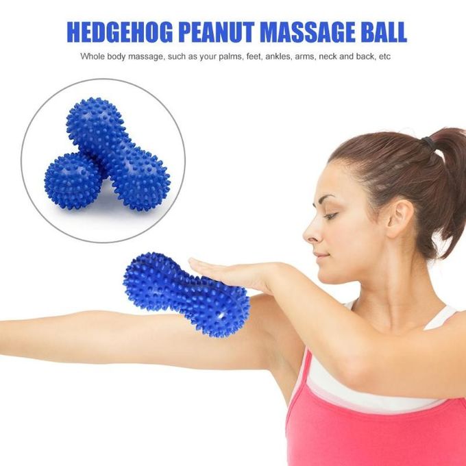 Materielle Größe Erdnuss-Form Shiatsu-Fuß Massager-Yoga-Eignungs-Ball PVCs 150 * 70 * 70 Millimeter