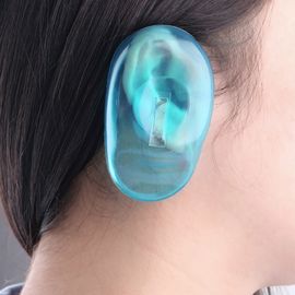 China Schützen Sie Silikon-Ohr-Abdeckungen, blaues klares Silikon-Ohr für persönlichen Gebrauch/Frisörsalon usine